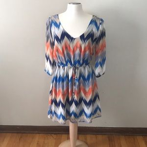 Chevron print dress